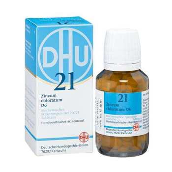 BIOCHEMIE DHU 21 Zincum chloratum D 6 Tabletten