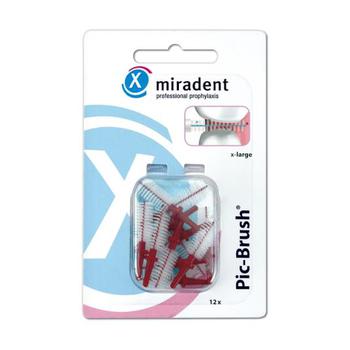 MIRADENT Interd.Pic-Brush Ersatzb.x-large bordeaux