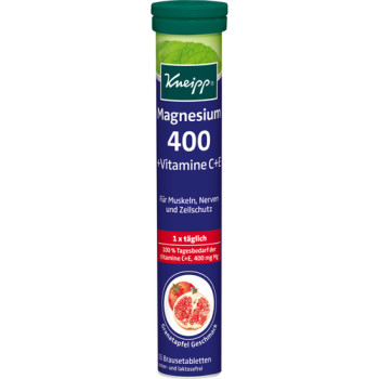 KNEIPP Magnesium 400+C+E Brausetabletten