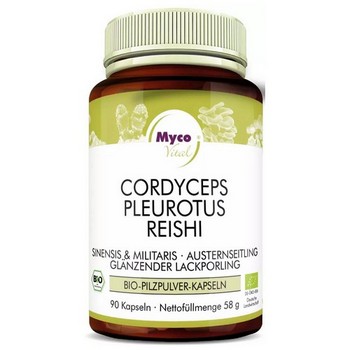 CORDYCEPS PLEUROTUS Reishi Bio Pilzpulver-Kapseln